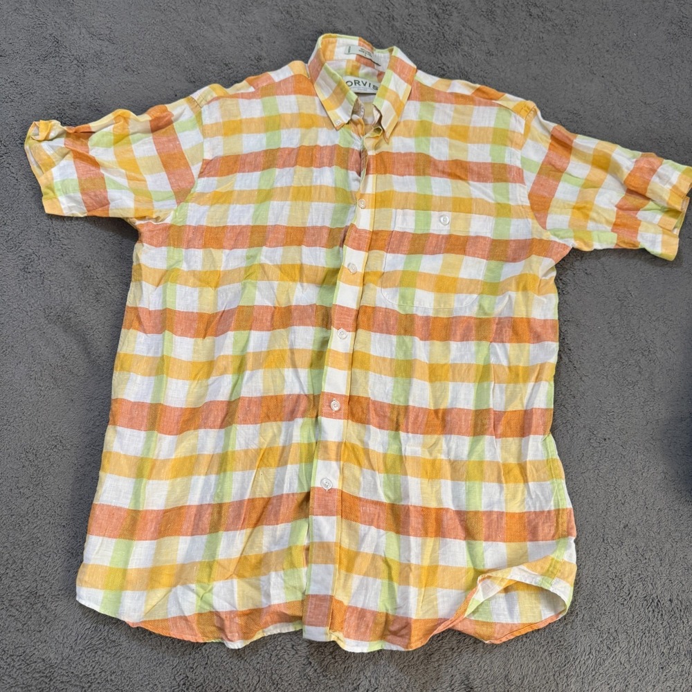 Orvis Classic Fit Shirt Mens L Lot of 5 Plaid Button Front Short Sleeve - Picture 6 of 16